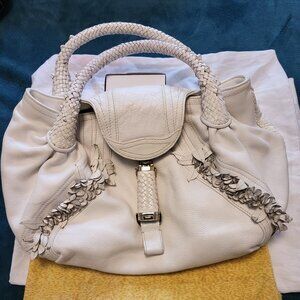 Fendi Spy Bag in White Leather